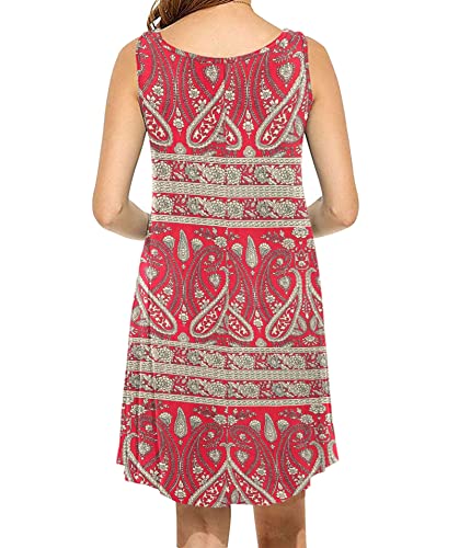 Image of MOLERANI Women's Casual Summer Swing Simple Loose T-Shirt Tank Dress