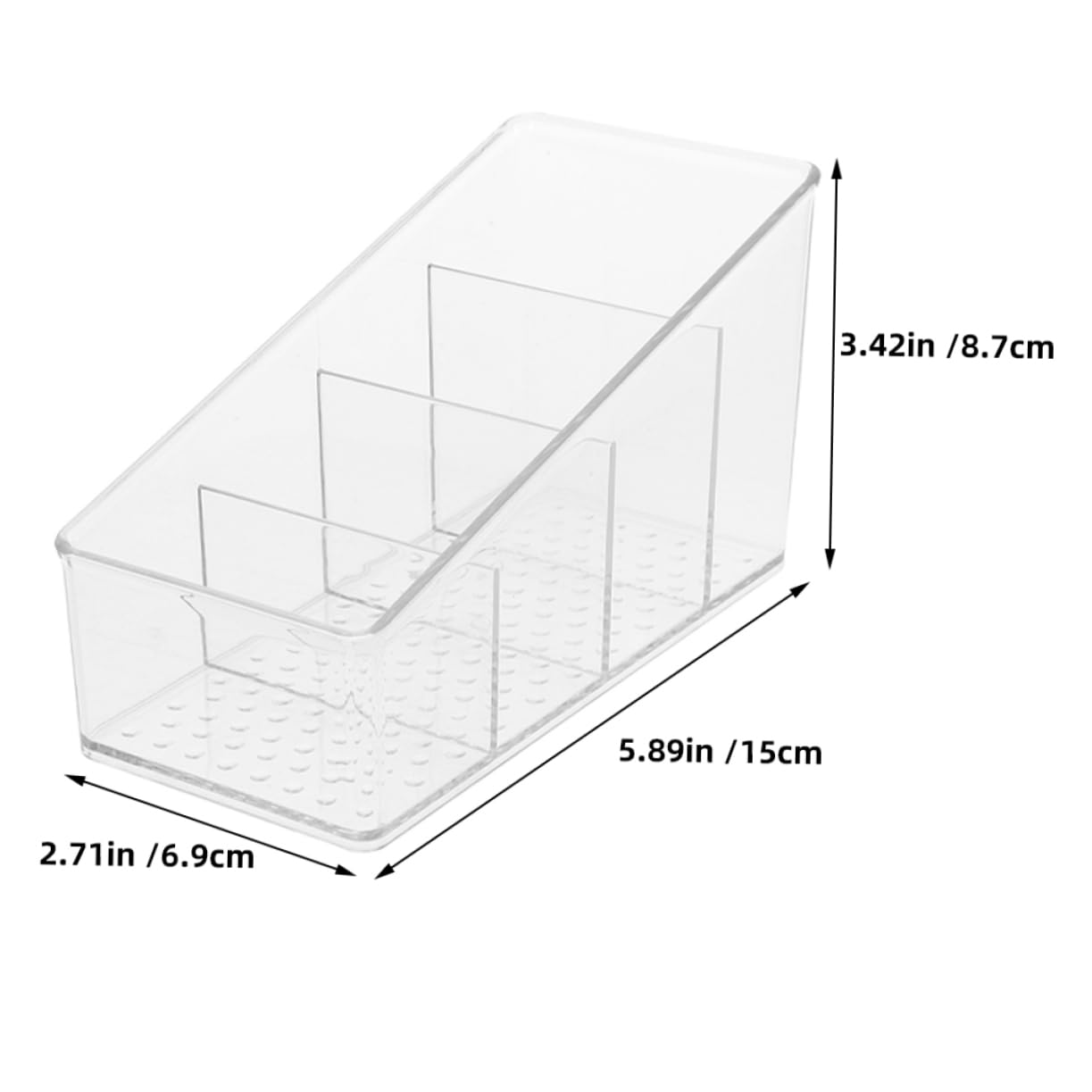 PRETYZOOM Modern Tea and Sugar Organizer Box Piece Compartment Storage for Tea Bags and Sugar Packets