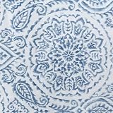 Savannah Boho Paisley Printed Vinyl Indoor/Outdoor Tablecloth, Blue - 60" W x 84" L