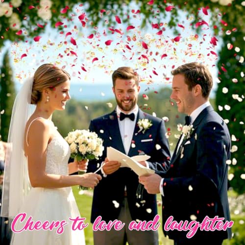 Image of 50 Pack Real Dried Rose Flower Petals Confetti, Dried Mix Red Rose Begonia