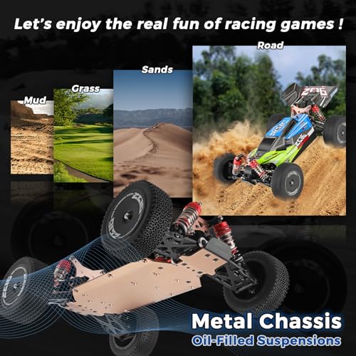 Image of WLtoys 144001 2.4G Racing RC Car 70 KM /H Metal Chassis 4WD Electric High Speed Off-Road Drift Remote Control Toys