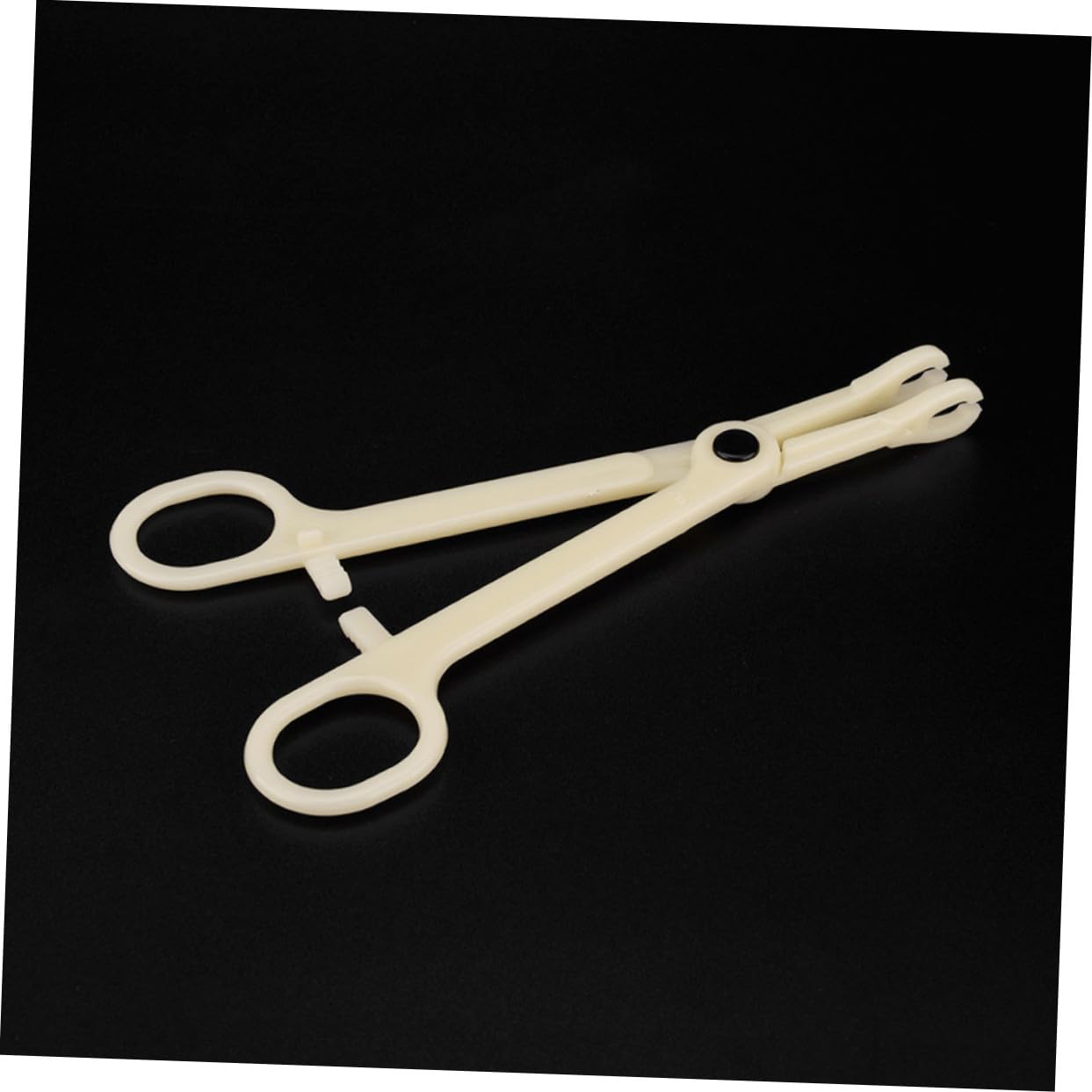 VALICLUD 5 piezas pinzas redondas desechables esterilizadas piercing forceps para labios nariz ombligo cejas