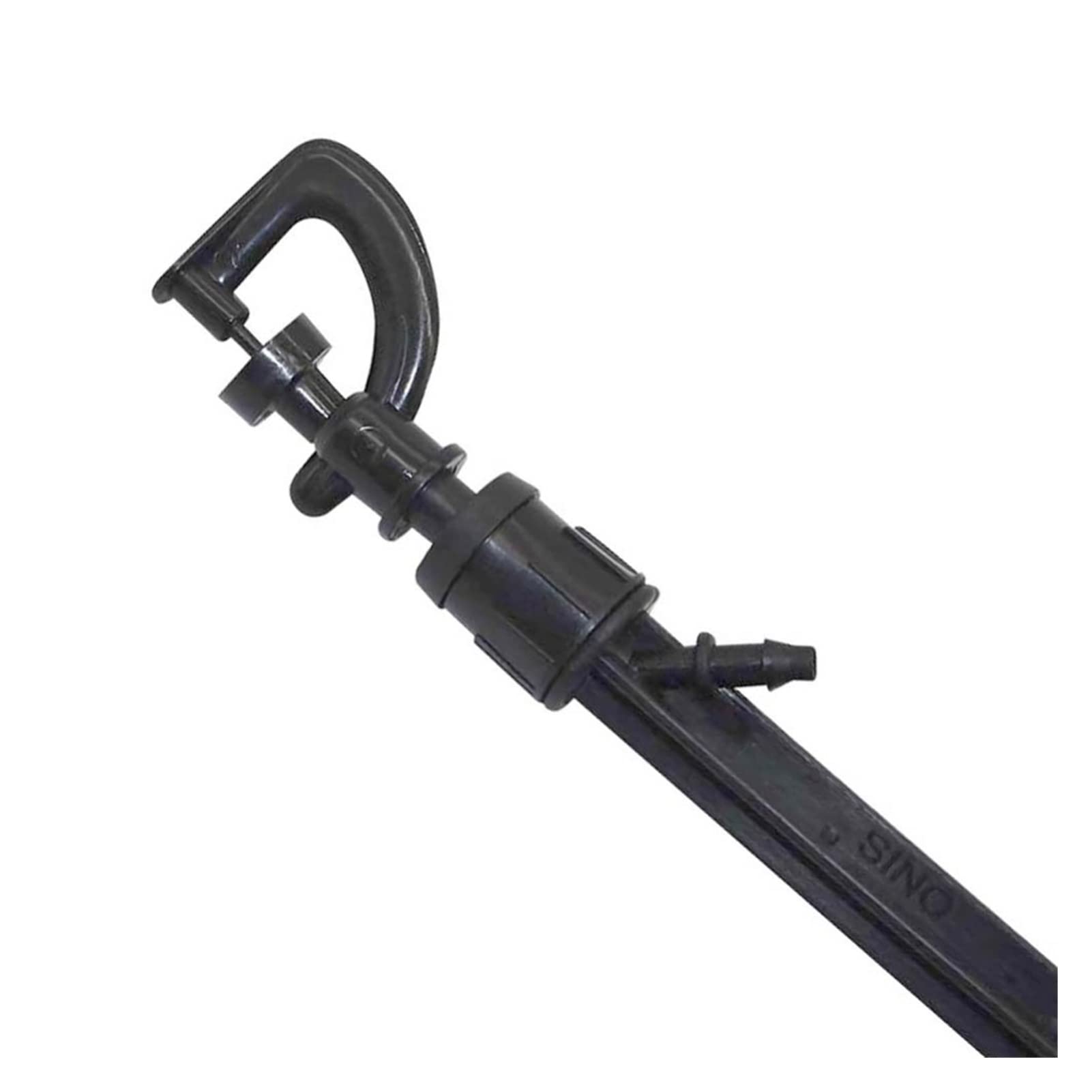 Ogrodowy system nawadniania trawnika zraszacz ogrodowy zraszacz do paznokci w ogrodzie obrotowy w kształcie litery G wąż 4/7 mm zraszacz do nawadniania rolniczego 100 sztuk