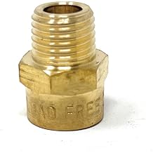 G Thread British BSPP Male to NPT Thread Female Pipe Fitting Adapter - Lead-Free Adapter 1/4" x 1/4" 1 Piece