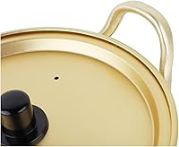 Vista 2 de BITWIT Nonstick Frying Pan, Cooking Pot Cooking Pot Korean Ramen Soup Pot Korean Yellow Aluminum Soup Pot Instant Noodle Pot Soup Pot Soup Pot