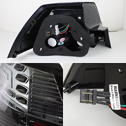 AKKON - For 08-09 Pontiac G8 GT GXP Sport Sedan Smoked LED Tail Lights Brake Lamps Taillamps Replacement Pair