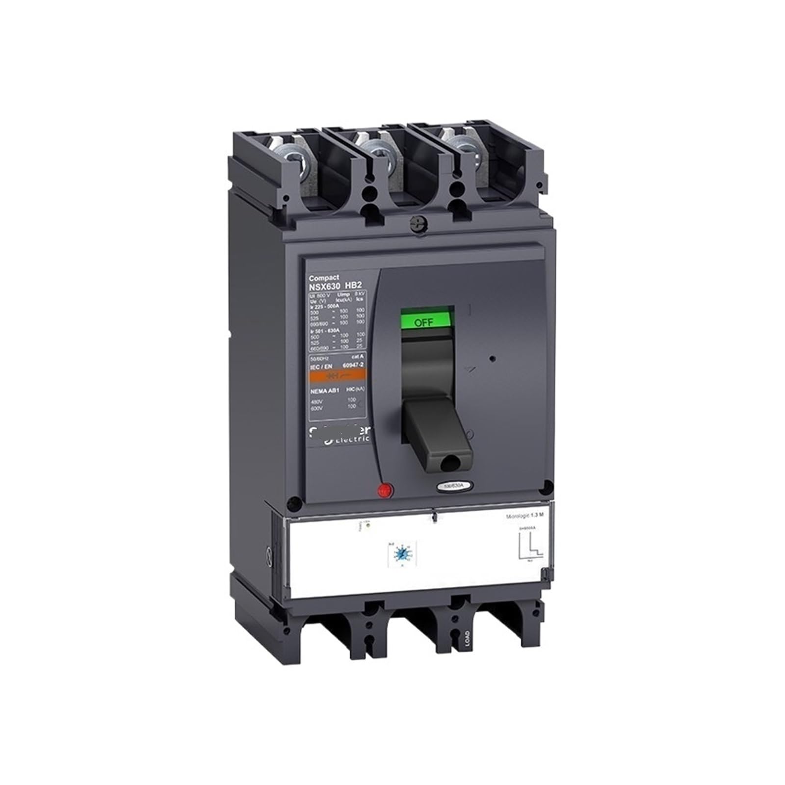 Disjoncteur à boîtier moulé NSX100F TM32D 3P3D contre surcharges et courts-circuits
