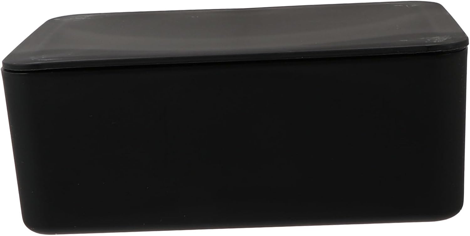 Plastic Napkin Holder with Lid Decorative Tissue Box for Home and Car Storage Convenient Wet Wipe Case for Easy Access Black