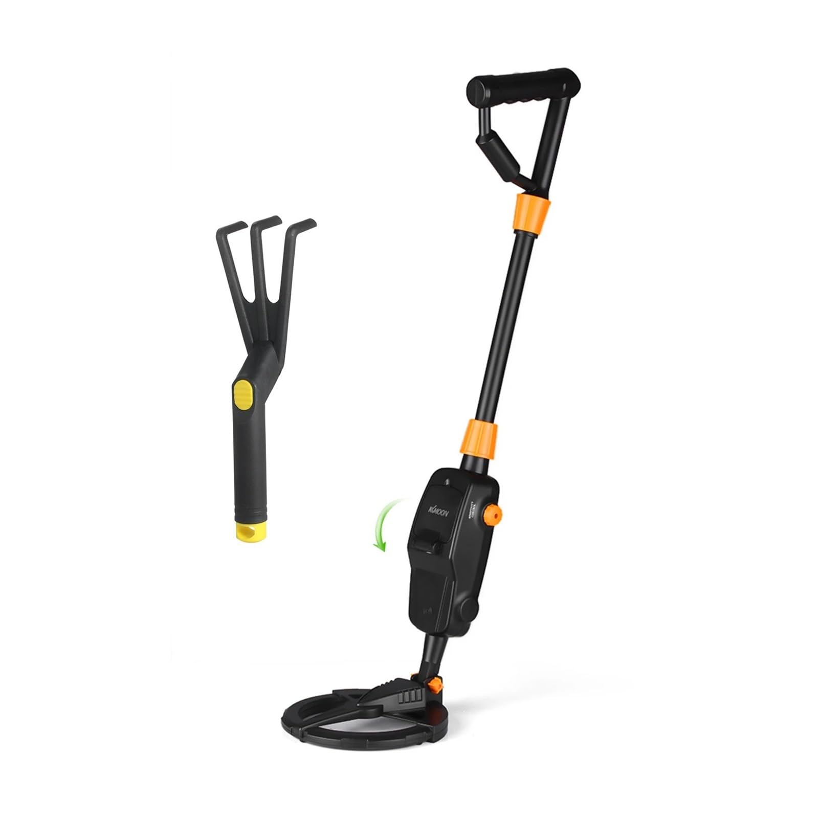 Detector de Metales, Detector de Metales de Mano Ligero de niños Detector de Oro Digger Treasure Hunter Tracker Buscador con Bobina de búsqueda Impermeable(with Rake and Shovel)