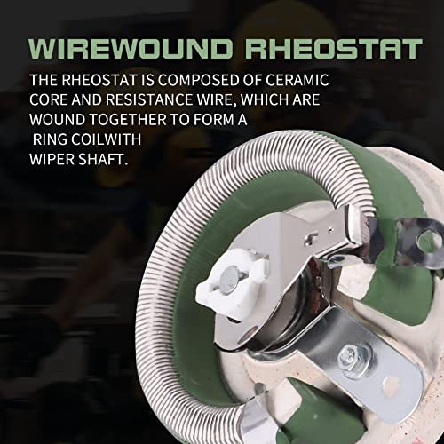 HADIIH 100W 100 Ohm Keramik Drahtpotentiometer rotierend Widerstand Rheostat