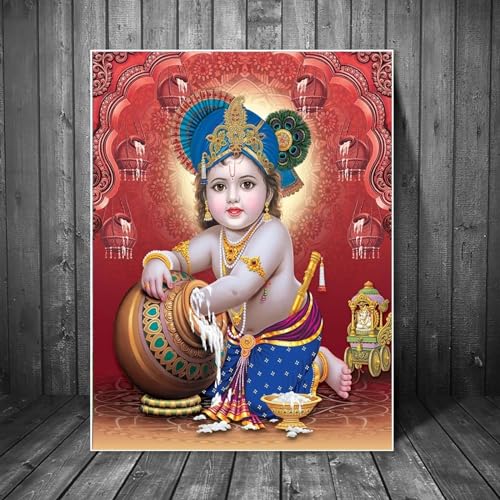 Tableau Krishna 55x80 pour remplacer les cadres vides sans âme