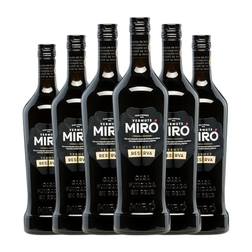 Vermut Casalbor Miró Rojo Reserva Botella Misil 1 L (Caja de 6 Botella Misil de 1 L)