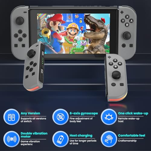 XIONZIJA Controller for Nintendo Switch Controller, Replacement for Switch Controller with Dual Vibration, Wake up, Motion Control and Screenshot, Compatible With Switch/Lite/OLED - Image 4