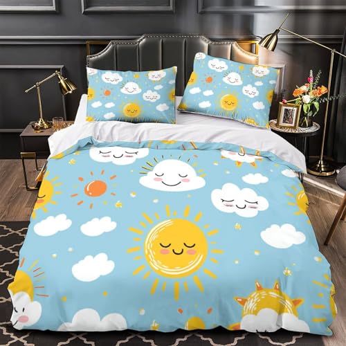 Parure de lit avec housse de couette en microfibre pour garçons