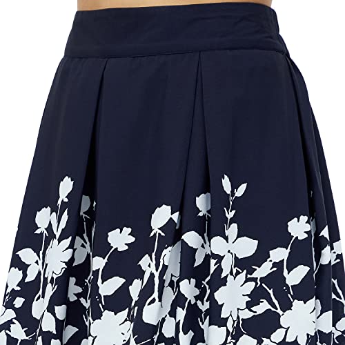 Image of Harpa Crepe Western Skirt Navy