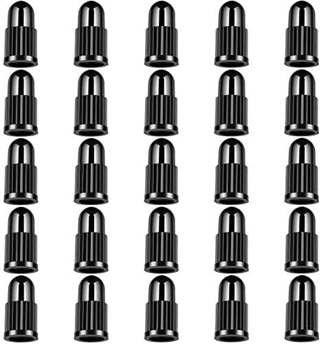 HZJD Bike Dust Caps, Presta Valve Caps, Corrosion Resistance, Used for Mountain Bicycle, Road Racing, Mountail Bike, Airtight Seal | Screw-On, Easy to Operation (25PCS)