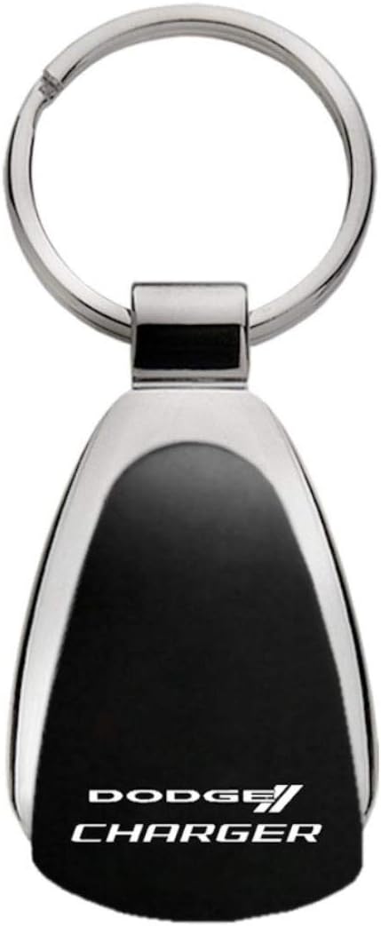 Dodge Charger Black Tear Drop Key Chain
