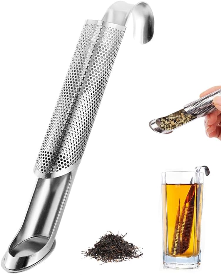 Amazon.com: ABSWER Tea Strainer & Infuser Set - 2 Pack Stainless Steel ...