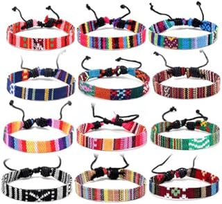 12 sztuk tkanych bransoletek przyjaźni w stylu boho, ręcznie regulowane, bransoletki przyjaźni, dla kobiet, mężczyzn, dzieci, chłopców