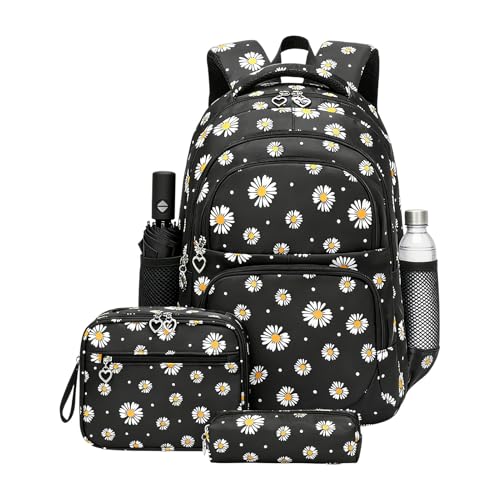 Ensemble de sac à dos avec imprimé fleurs robuste contre l'usure