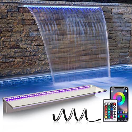 PONDO 36 LED Pool Waterfall with Fountain Kit