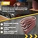 CoCud 3/8 x 13 Inch Sanding Belt, 49 Pcs 40/60/80/120/180/240/320/400 Grit Knife Sharpener Belts Work Sharpening for Belt Sander Knife Carving Tool Metal Working