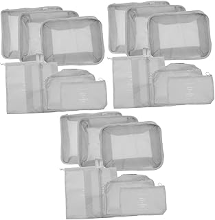 3 Conjuntos De Saco De Armazenamento De Viagem Cubos Organizadores De Bagagem Sacos De Armazenamento De Roupas Cubos De Embalagem De Malha Sacos De Armazenamento De Sapatos