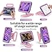Kids Case for iPad mini 7 (A17 Pro) 2024 /iPad Mini6 2021,Adjustable Portrait/Landscape Stand//Drop Proof with Handle/Kickstand,Child Friendly Case for iPad mini 7th/6th Gen 8.3inch (PurplePink)