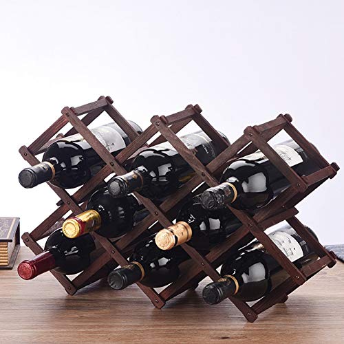 Soporte para botellas de vino de madera L42cm x H31cm miniatura 1