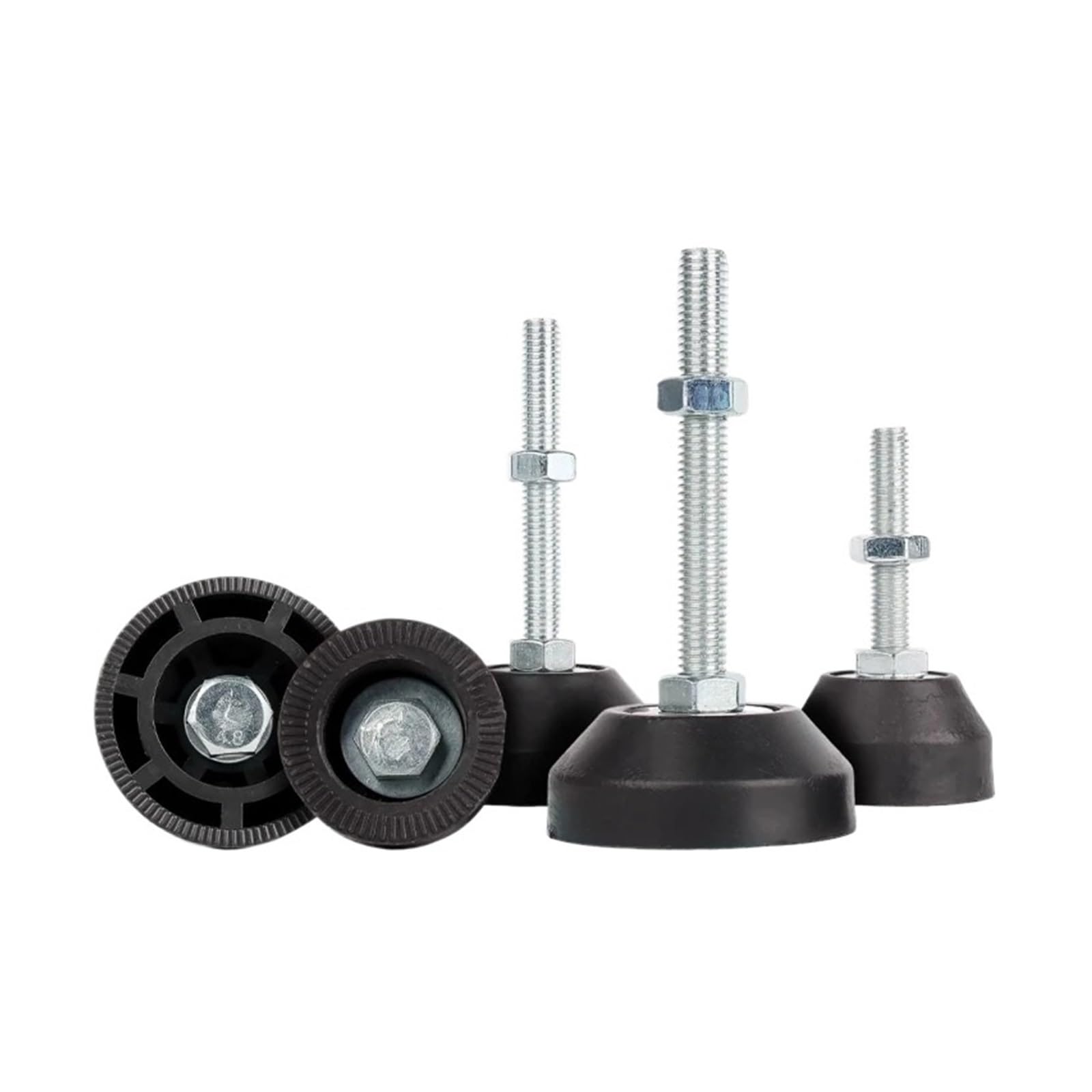 Niveladores de Muebles Pies, Pies Niveladores De Muebles Ajustables Base Giratoria Acero Al Carbono M6-M16 50-200 Mm 40-80(63mm,40-M12(10pcs))