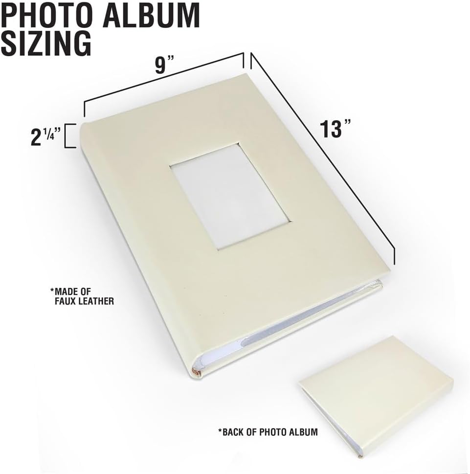 Engraved Any Custom Message Large Leatherette Photo Album