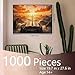 1000 Piece Jigsaw Puzzles for Adults Christ Cross Jigsaw Sunset Scenery Puzzle 1000 Pieces Puzzles for Game Night Christianity Holy Bible Wall Decor DIY Craft 27 x 20 Inches Puzzle