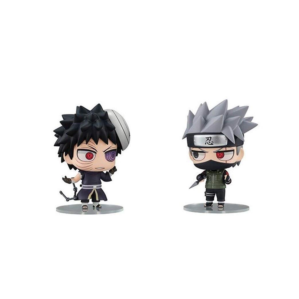 Luck7DZ Kakashi and Obito"Naruto"Exquisite Landscape Decoration Ornaments Resin Crafts Doll