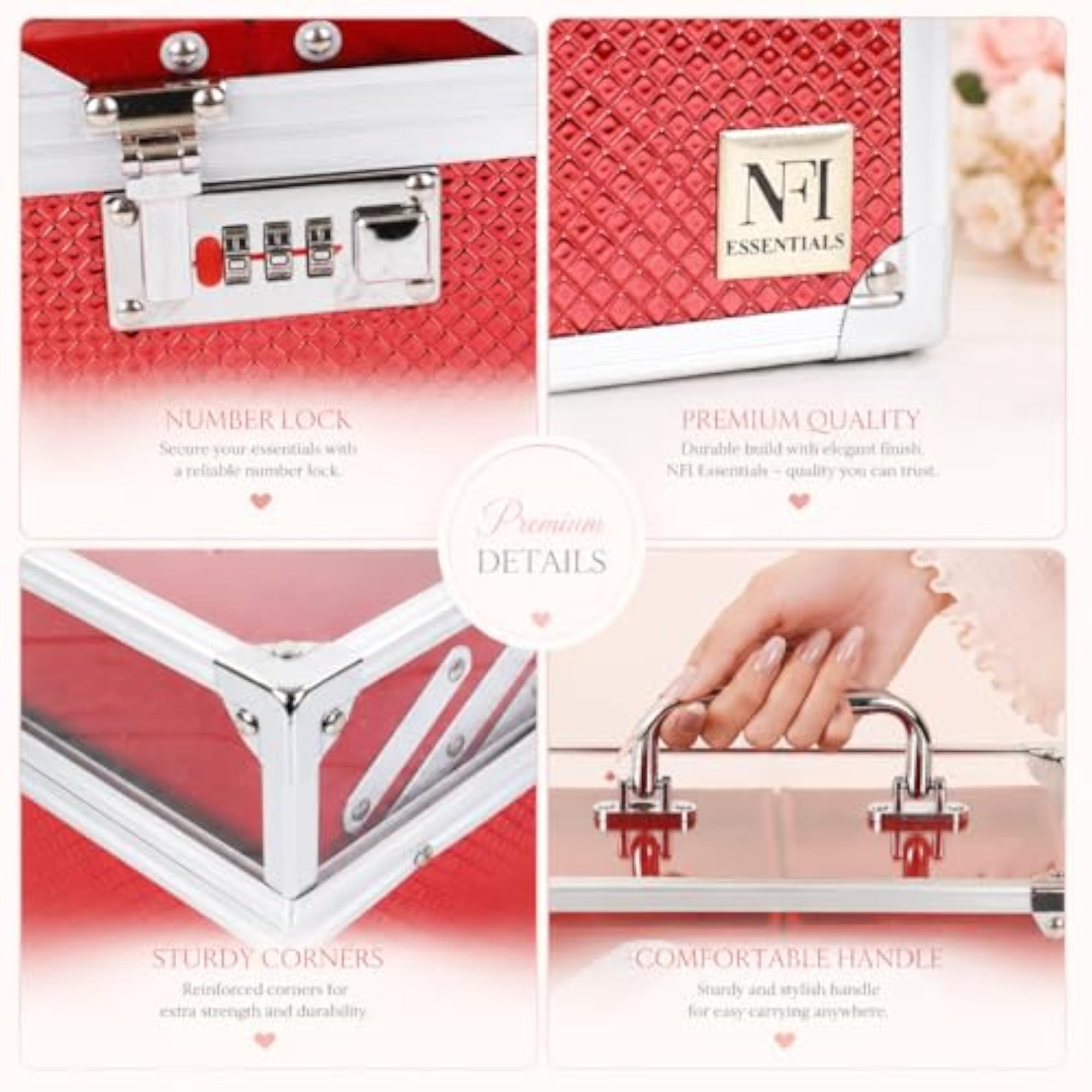 Makeup Organizer Box for Women, Bridal Makeup Case