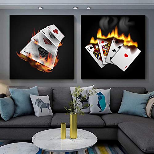 Jeu Intellectuel Peinture sur Toile pour Personnaliser un Salon Manquant de Caractère
