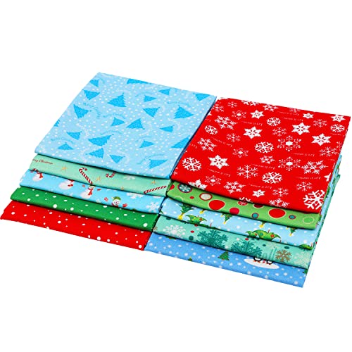 Craftido 10pcs 18”x21”(46x53cm) Fat Quarters Fabric Bundles, Medium Weight 145g, 100% Cotton Fabric for Quilting Sewing - Image 3
