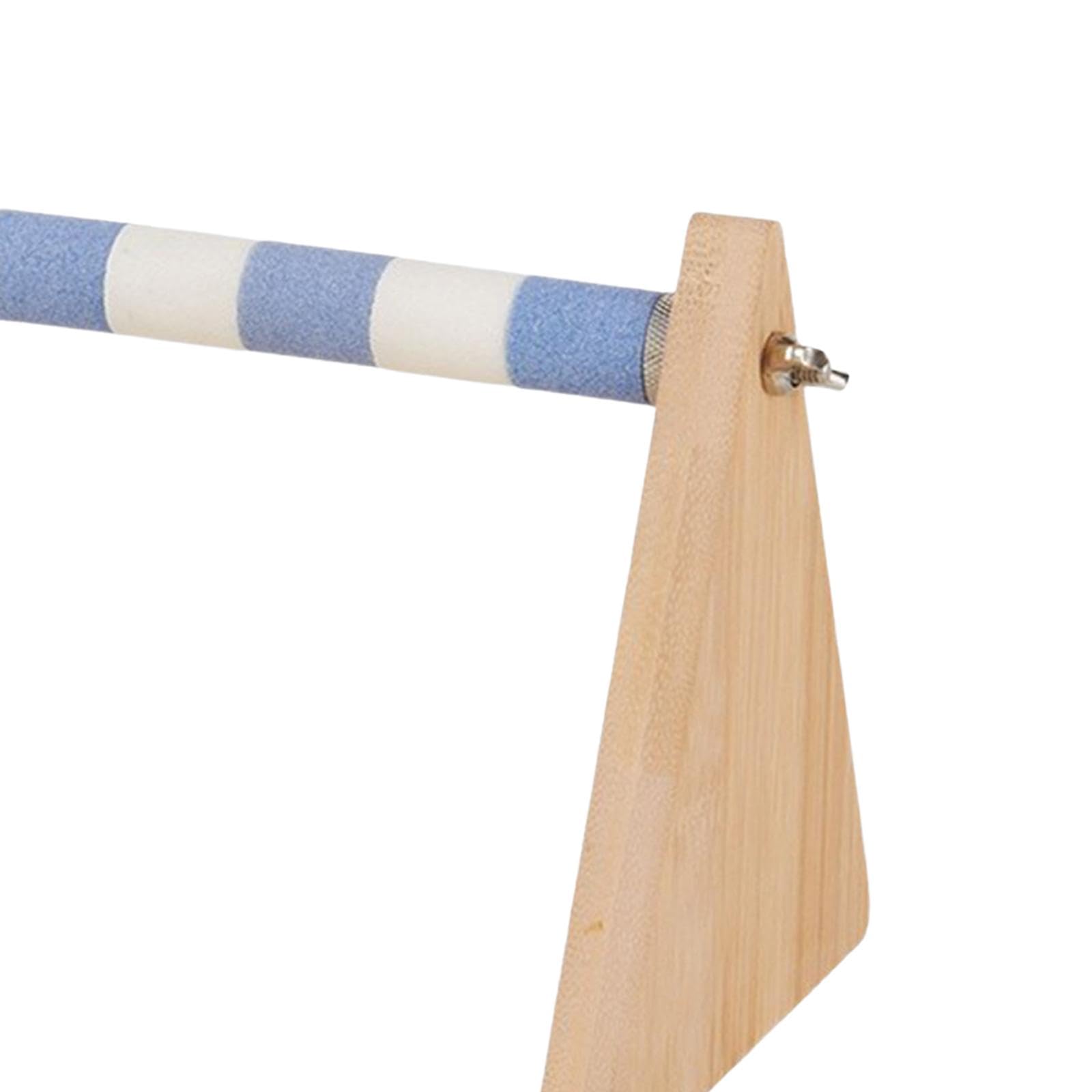 Milageto Tisch-Vogelstange, Desktop-Vogelständer, Schleifklaue, Vogeltrainingsständer, Vogelspielständer für, Finken, Kakadus, Lovebird, Blau Weiß 20mm