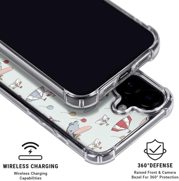 Skinit Phone Case Compatible with MagSafe iPhone 16 - Officially Licensed Disney Dumbo Vintage Pattern Design