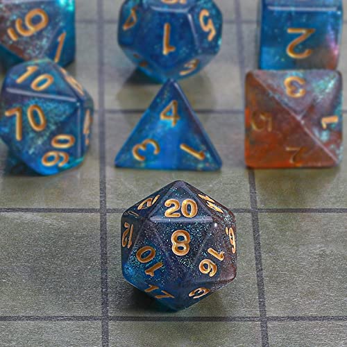 Image of CiaraQ 7pcs Polyhedral Dice Set for Dungeon and Dragons MTG Table Games