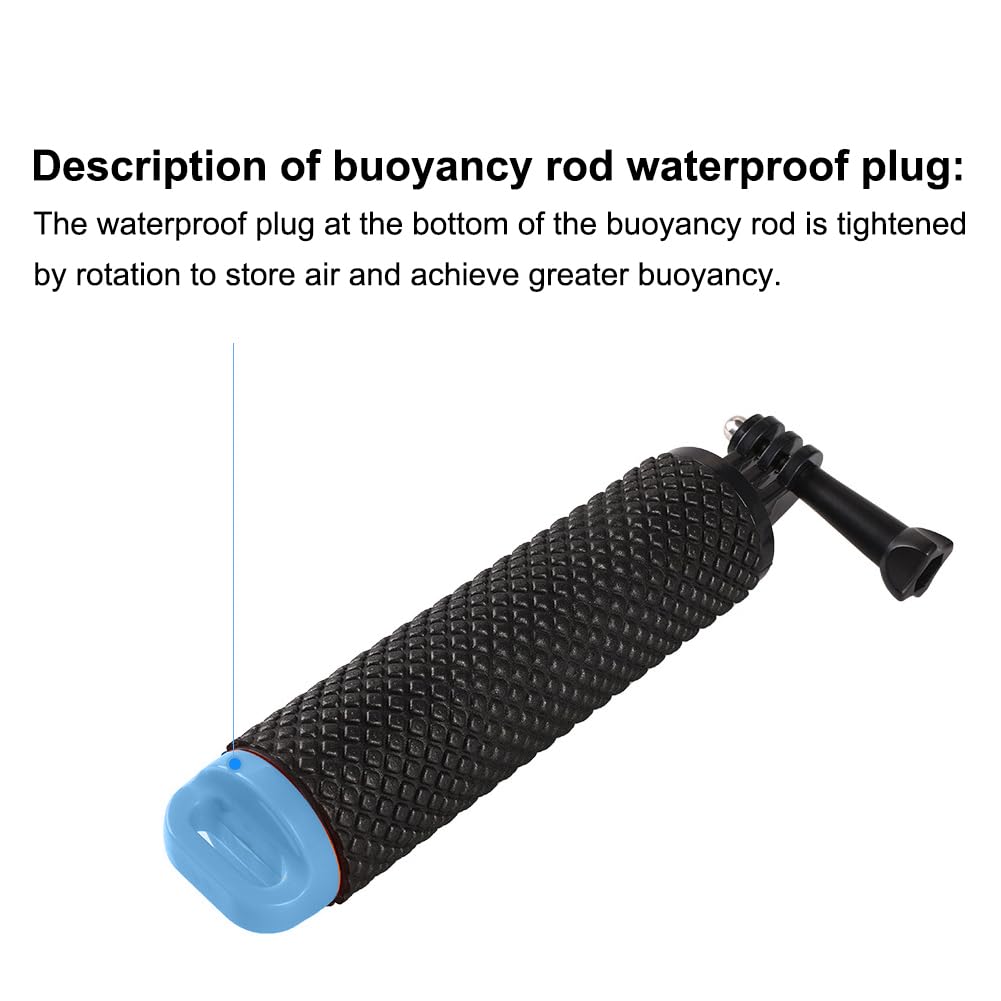 Pływający Uchwyt Dla Ręki I Nurkowania,Monopod Do Kamery Sportowej,Pływający Pod Wodą Akcesoria Do Chwytu Dłoni,Wodoszczelny Uchwyt Dłoni Z Regulowanym Paskiem Na Rękę,Niebieski,Kiuiom