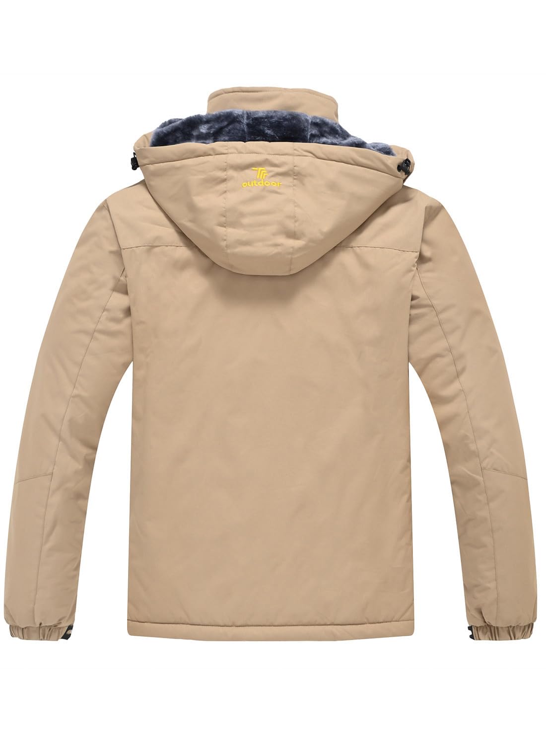 YSENTO Chaqueta de esquí para hombre, chaqueta de invierno, chaqueta softshelljack, impermeable, forro cálido, chaqueta funcional con capucha desmontable