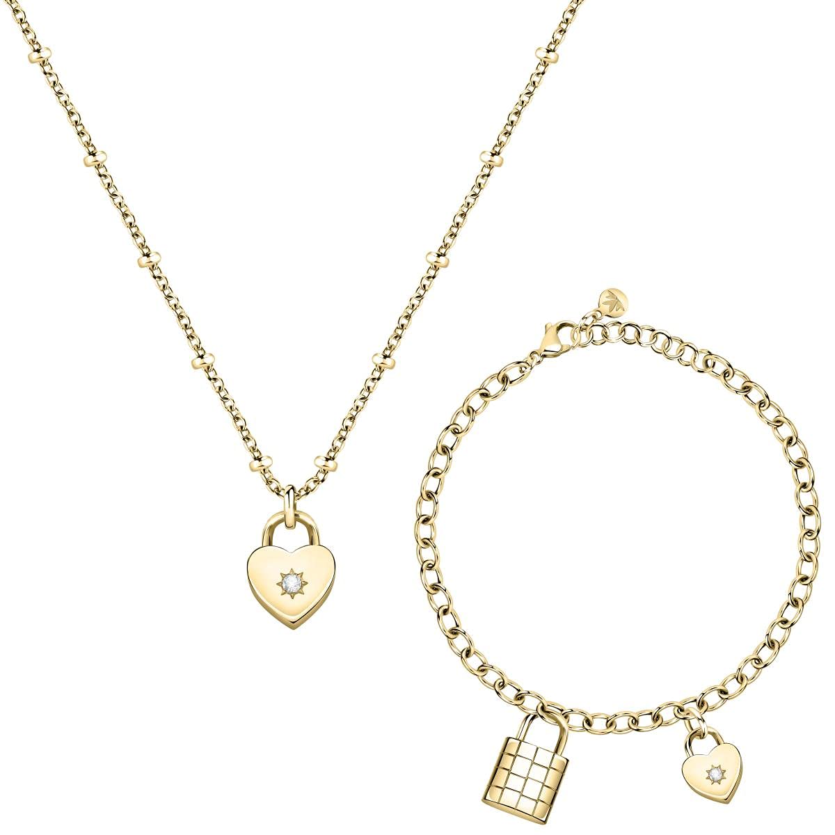 Collana Morellato 'Abbraccio' Con Cristalli - Elegante Gioiello In Acciaio Per Donna - Foto 7