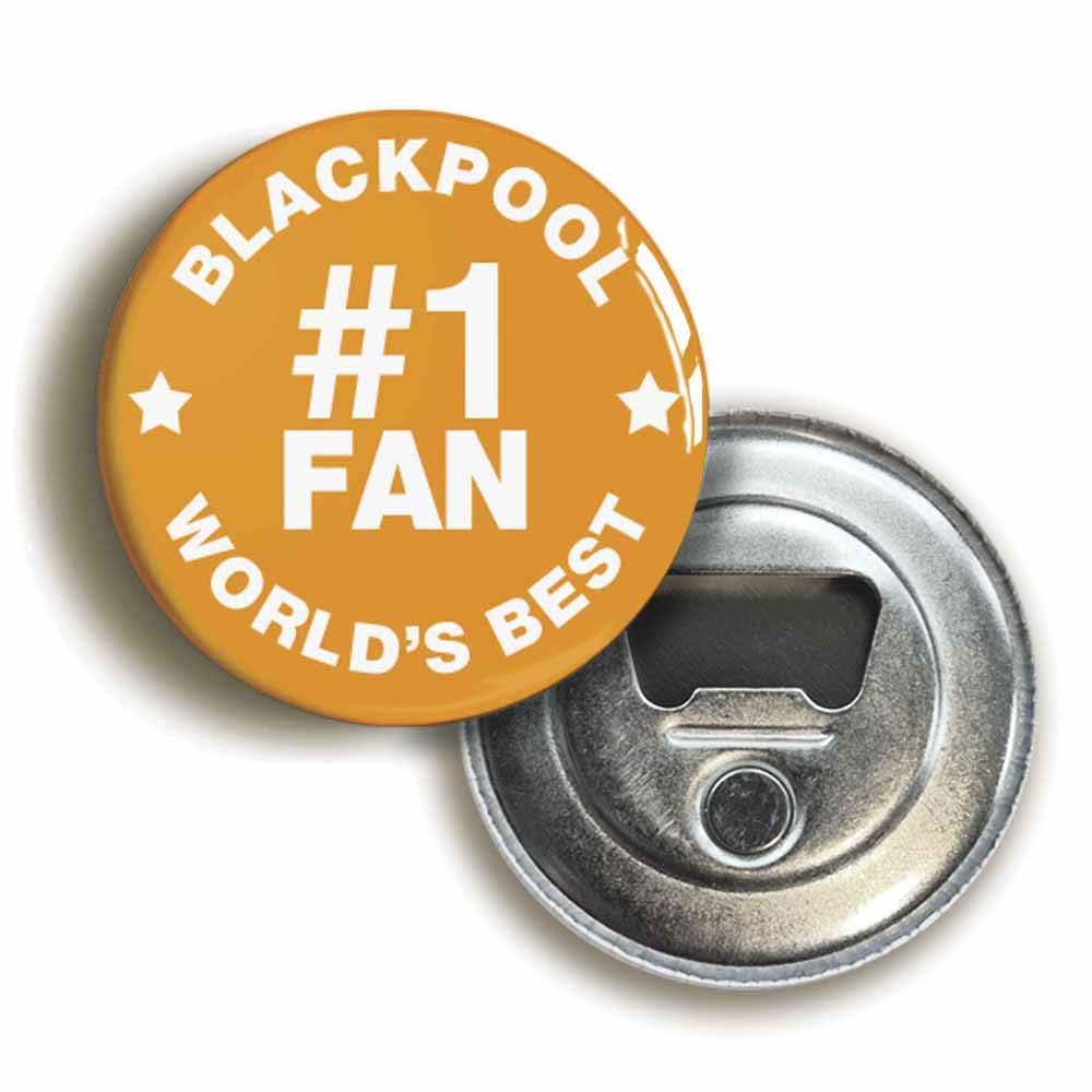 Blackpool #1 Fan Bottle Opener Fridge Magnet (Circular 2.3inch / 59mm Diameter)