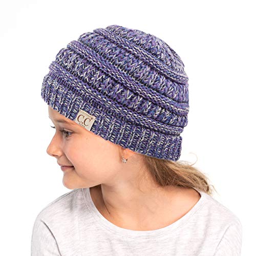 C.C Hatsandscarf Kids Beanie Ages 2-5 Warm Chunky Thick Stretchy Knit Slouch Beanie Skull Hats (YJ-847-KIDS)