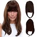 Brazilian virgin Human Hair clip in Bangs clip on Hair Extensions fringe Hair weave clip ins 8inch/20g Hairpieces (#2 fringe)