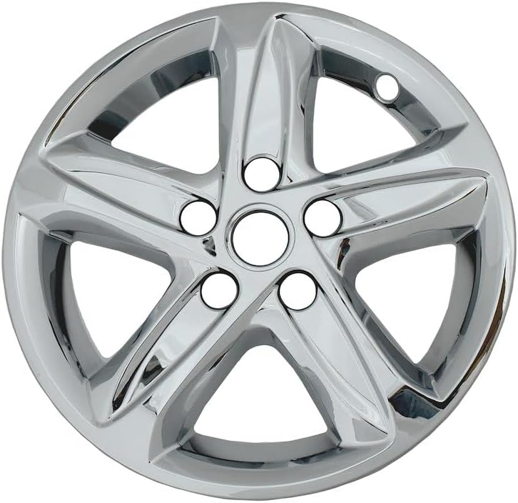 Coast to Coast 16" Black or Chrome Snap-On Wheel Skins - IMP464X/BLK Fits Chevy Malibu [2019-2025] (Black)