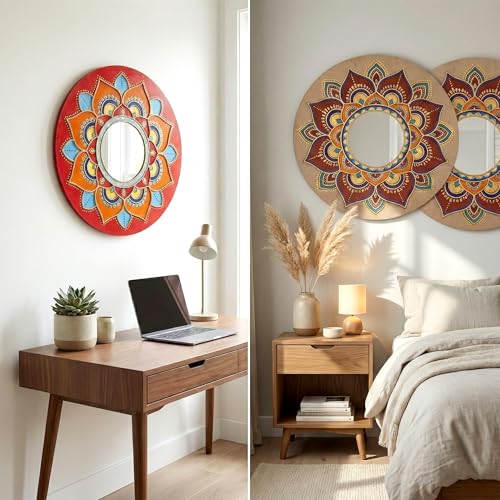 Image of HOBBY INDIA Mandala Art Kit for Adults | DIY Mandala Painting Kit Set of 6 | Unique Art and Craft Kit Gift | Perfect Mandala Art for Decoration | 10+ Years
