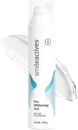 Smileactives Gel Blanqueador Dental para Pasta Dental con Peróxido de Hidrógeno de Grado Clínico, Removedor de Manchas Dentales para Dientes