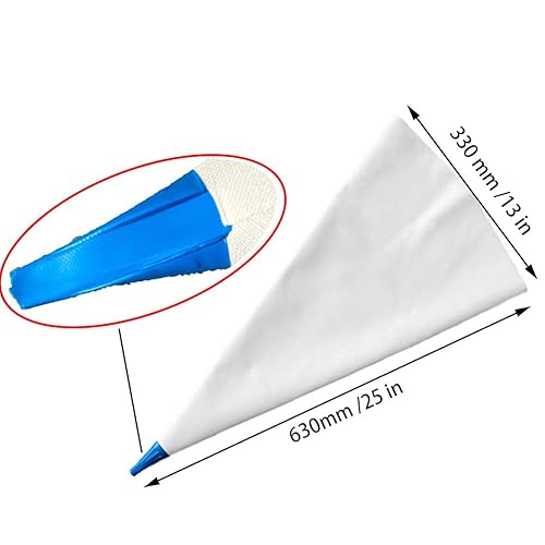 Miniatura 2 de Bolsa de mortero de mampostería de lechada para azulejos, bolsas de tuberías resistentes, bolsa de cemento, bolsa selladora de lechada, 13 x 25