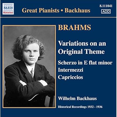 BRAHMS: Solo Piano Works